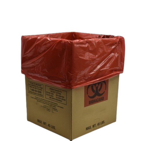 32 Gallon Red Bags for Biohazardous Waste